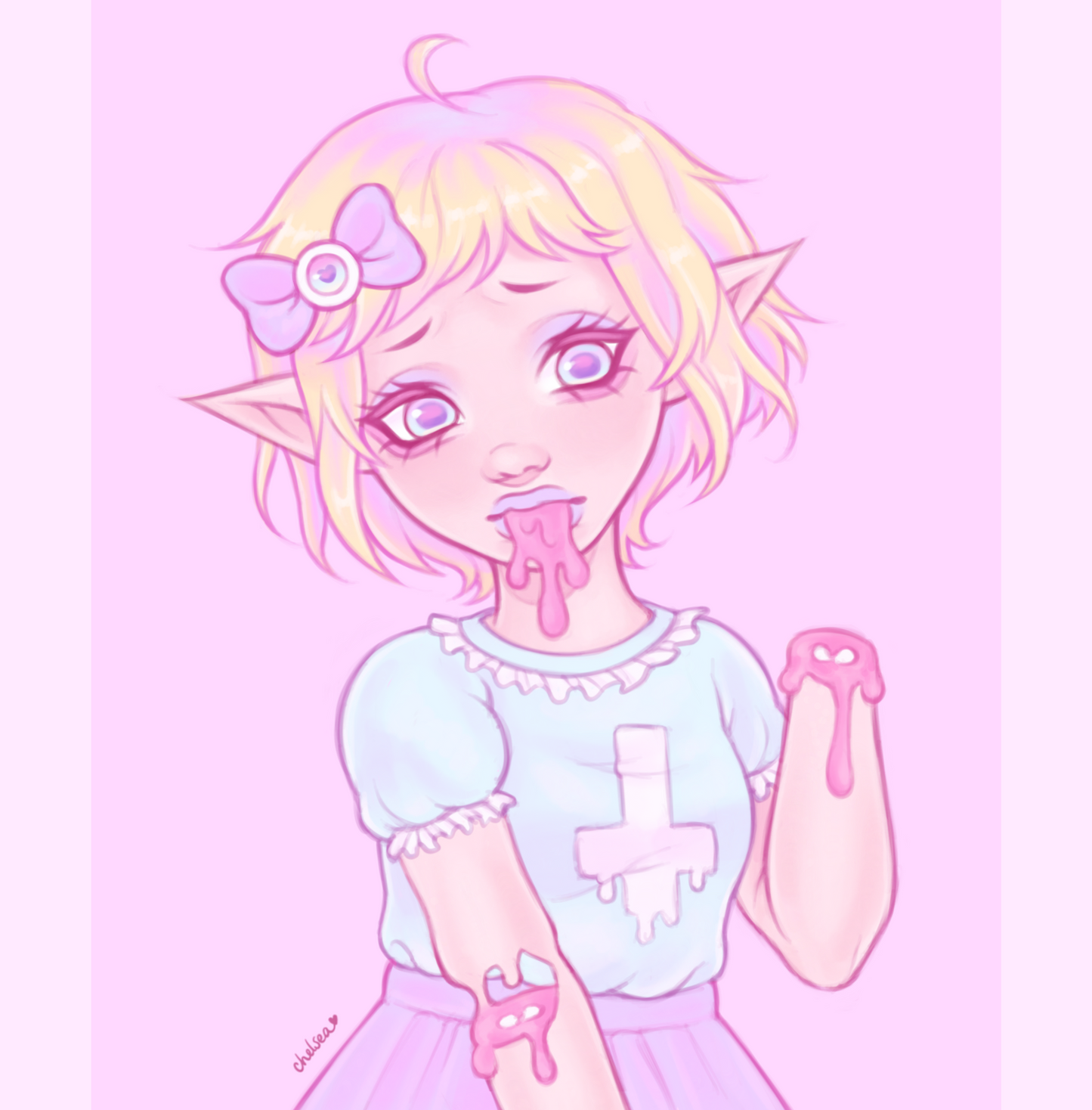 Kawaii Gooey Shimmery A5 Art Print